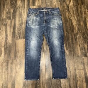 Lucky Brand 410 Athletic Slim Dark Wash Denim Jeans Faded Men's Size 36/30